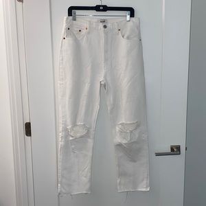 Re/Done High Rise Straight Leg Jean